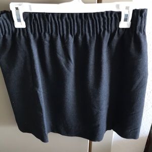 Wool, dark grey/black skirt